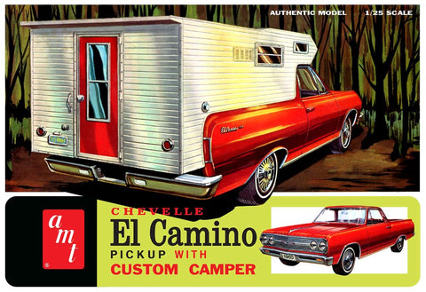 AMT 1/25 1965 Chevelle El Camino Pickup w/Custom Camper