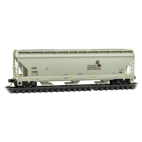 MICRO TRAINS N 3-Bay Covered Hopper, Dakota Minnesota & Eastern #96108