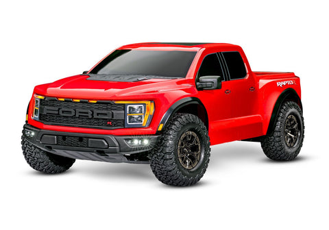 TRAXXAS Ford Raptor R: 4X4 VXL 1/10 Scale 4X4 Brushless Replica Truck RED