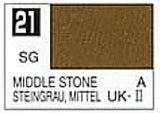 MR HOBBY 10ml Lacquer Based Semi-Gloss Middle Stone