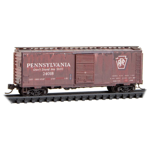 N 40' BOXCAR WEATHERED PRR