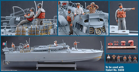 ITALERI 1/35 M.A.S. CREW&ACCESSORIES