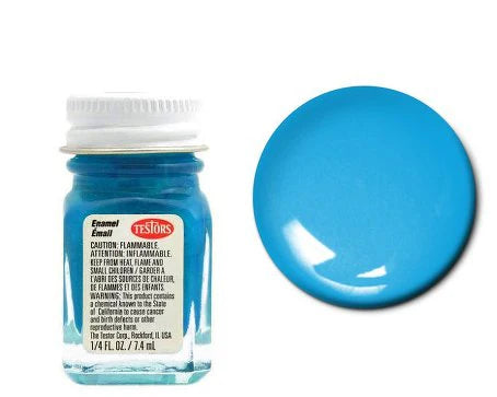 TESTORS 1/4oz. Bottle Finishing Enamel Gloss Light Blue