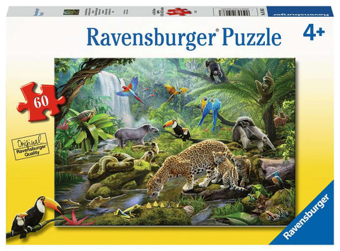 60-PIECE Rainforest Animals PUZZLE