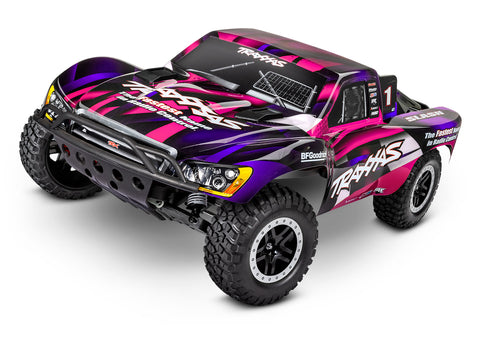 TRAXXAS SLASH RTR W/USB-C PINK