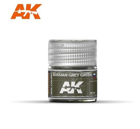 AKI Real Colors: Russian Grey Green Acrylic Lacquer Paint 10ml Bottle