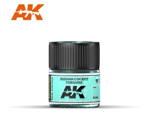 AKI Real Colors: Russian Cockpit Turquoise Acrylic Lacquer Paint 10ml Bottle