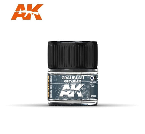 AKI Real Colors: Grey Blue RAL5008 Acrylic Lacquer Paint 10ml Bottle