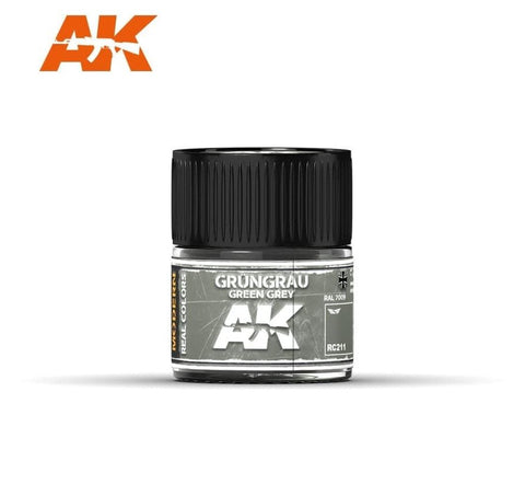 AKI Real Colors: Green Grey RAL7009 (Modern) Acrylic Lacquer Paint 10ml Bottle