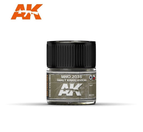 AKI Real Colors: MNO 2036 Smalt Khaki Avion Acrylic Lacquer Paint 10ml Bottle