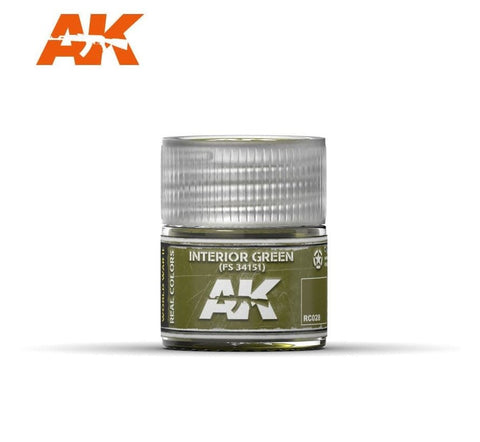 AKI Real Colors: Light Green FS34151 Acrylic Lacquer Paint 10ml Bottle