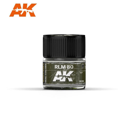 AKI Real Colors: RLM80 Green Acrylic Lacquer Paint 10ml Bottle