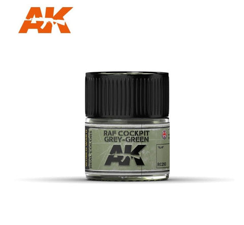 AKI Real Colors: RAF Cockpit Grey-Green Acrylic Lacquer Paint 10ml Bottle