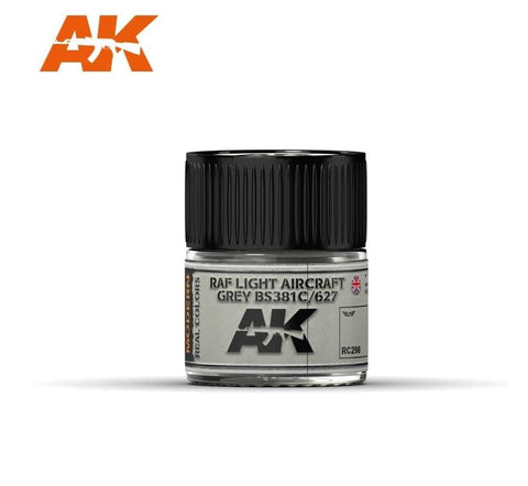 AKI Real Colors: RAF Light Aircraft Grey BS381C/627 Acrylic Lacquer Paint 10ml Bottle