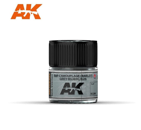 AKI Real Colors: RAF Camouflage (Barley) Grey BS381C/626 Acrylic Lacquer Paint 10ml Bottle