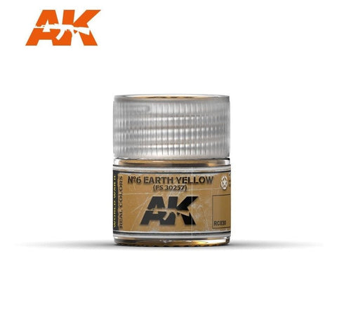 AKI Real Colors: Nº6 Earth Yellow FS30257 Acrylic Lacquer Paint 10ml Bottle