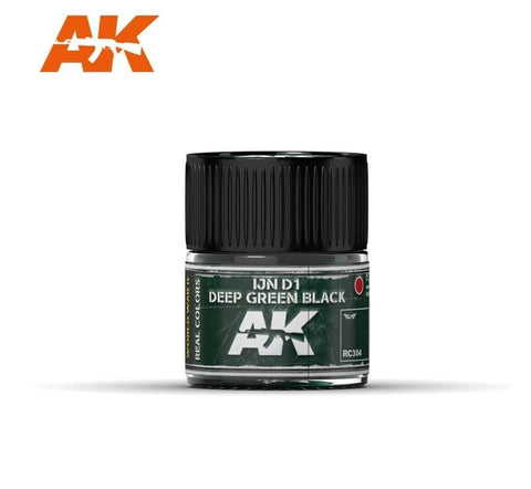 AKI Real Colors: IJN D1 Deep Green Black Acrylic Lacquer Paint 10ml Bottle