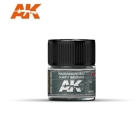 AKI Real Colors: Hairyokushoku (Grey Indigo) Acrylic Lacquer Paint 10ml Bottle