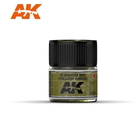 AKI Real Colors: Ki Midori Iro (Yellow-Green) Acrylic Lacquer Paint 10ml Bottle