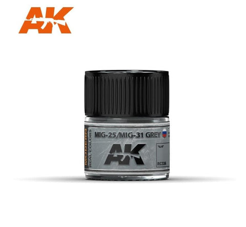 AKI Real Colors: MiG25/MiG31 Grey Acrylic Lacquer Paint 10ml Bottle