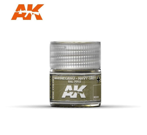 AKI Real Colors: Navy Grey RAL7002 Acrylic Lacquer Paint 10ml Bottle