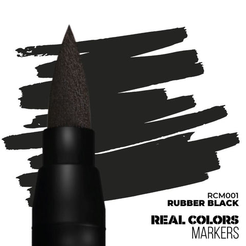 AKI Real Colors Acrylic Paint Marker Rubber Black