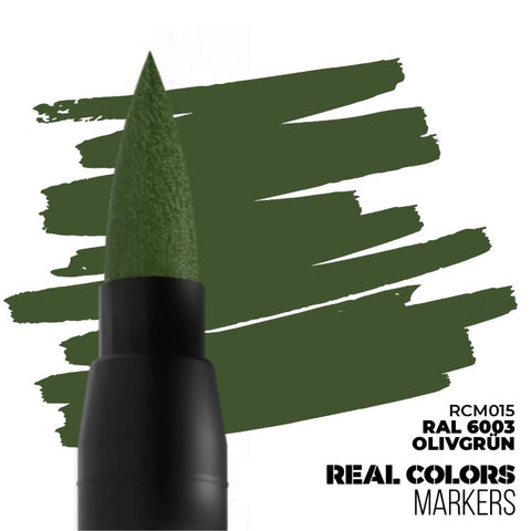 AKI Real Colors Acrylic Paint Marker Olive Green RAL6003