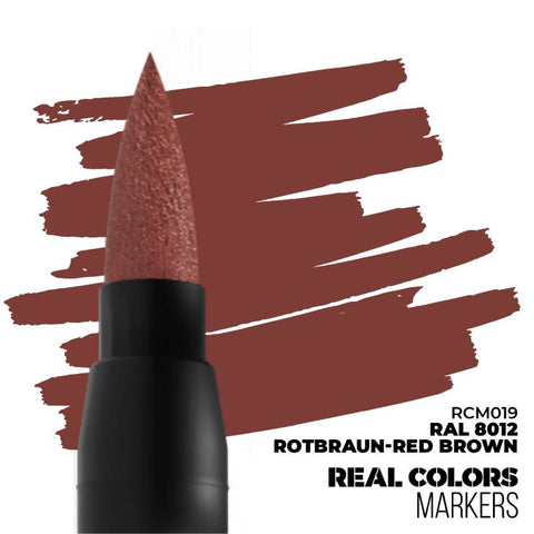 AKI Real Colors Acrylic Paint Marker Red Brown RAL8012