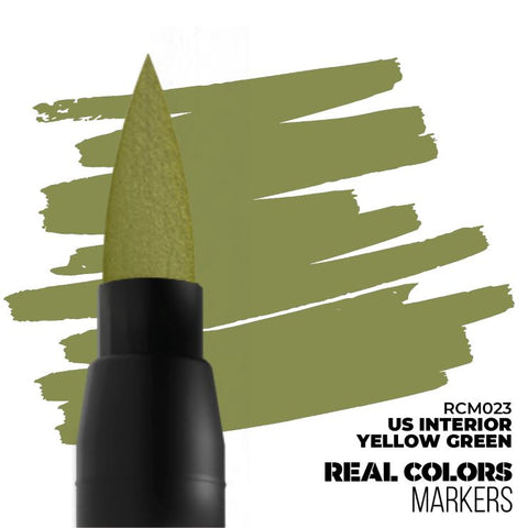 AKI Real Colors Acrylic Paint Marker US Interior Yellow Green