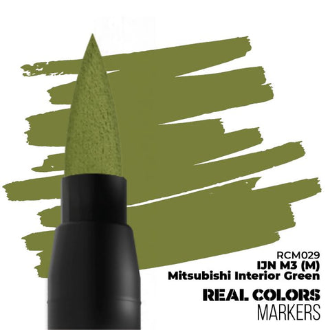 AKI Real Colors Acrylic Paint Marker IJN M3 Mitsubishi Interior Green