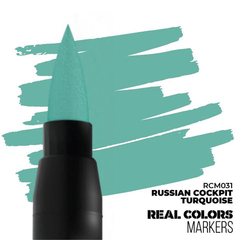 AKI Real Colors Acrylic Paint Marker Russian Cockpit Turquoise