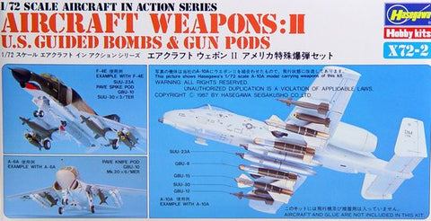 HASEGAWA 1/72 Weapons II - US Guided Bombs & Gun Pods