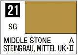 MR HOBBY 10ml Lacquer Based Semi-Gloss Middle Stone