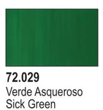 VALLEJO 18ml Bottle Sick Green Game Color