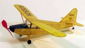 DUMAS 17-1/2" Wingspan Stinson Voyager Rubber Pwd Aircraft Laser Cut Kit