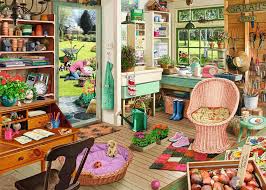 RAVENSBURGER 1000-PIECE PUZZLE The Garden Shed