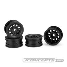 J CONCEPTS Hazard, Axial SCX24, 1" Wheel, Black (4)