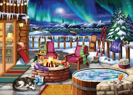 RAVENSBURGER 500-PIECE PUZZLE Northern Lights Large Format