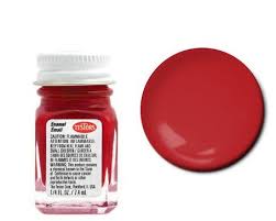 TESTORS 1/4oz. Bottle Finishing Enamel Flat Red