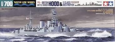 TAMIYA 1/700 HMS Hood Battleship & E Class Destroyer Battle of Denmark Strait Waterline