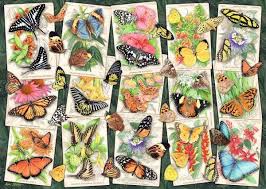 RAVENSBURGER 1000-PIECE PUZZLE  Tropical Butterflies