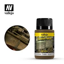 VALLEJO 40ml Bottle European Splash Mud Weathering Effect