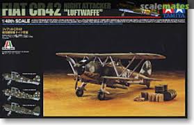 TAMIYA 1/48 Fiat CR42 Night Attacker Luftwaffe Biplane