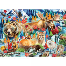 RAVENSBURGER 1000-PIECE PUZZLE Wild Canada