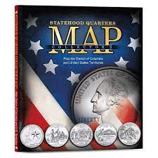 WHITMAN Statehood Quarters Collector's Map Coin Folder