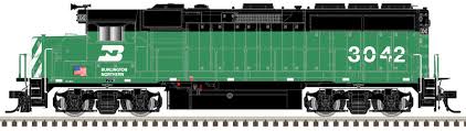 ATLAS N  Silver Series GP40-2, Burlington Northern #3057