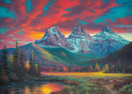 RAVENSBURGER 1000-PIECE PUZZLE Alberta's Three Sisters