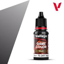 VALLEJO 18ml Bottle Black Wash Game Color