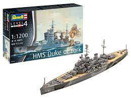 REVELL 1/1200 HMS Duke of York Battleship