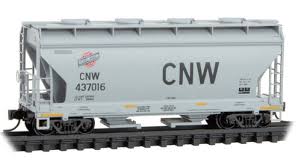 N 2-BAY COVERED HOPPER CNW 1